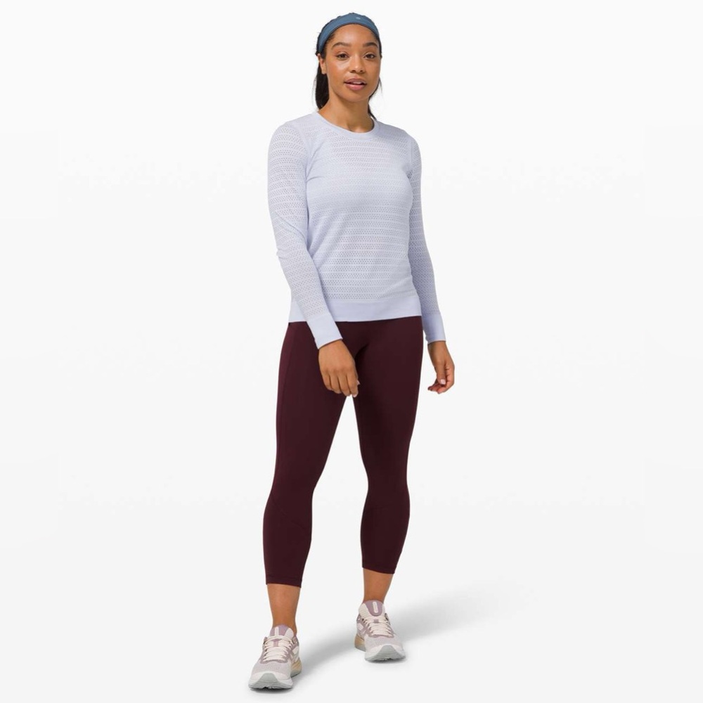 Lululemon Swiftly Breathe Long Sleeve Serene Blue / Serene Blue Size 2